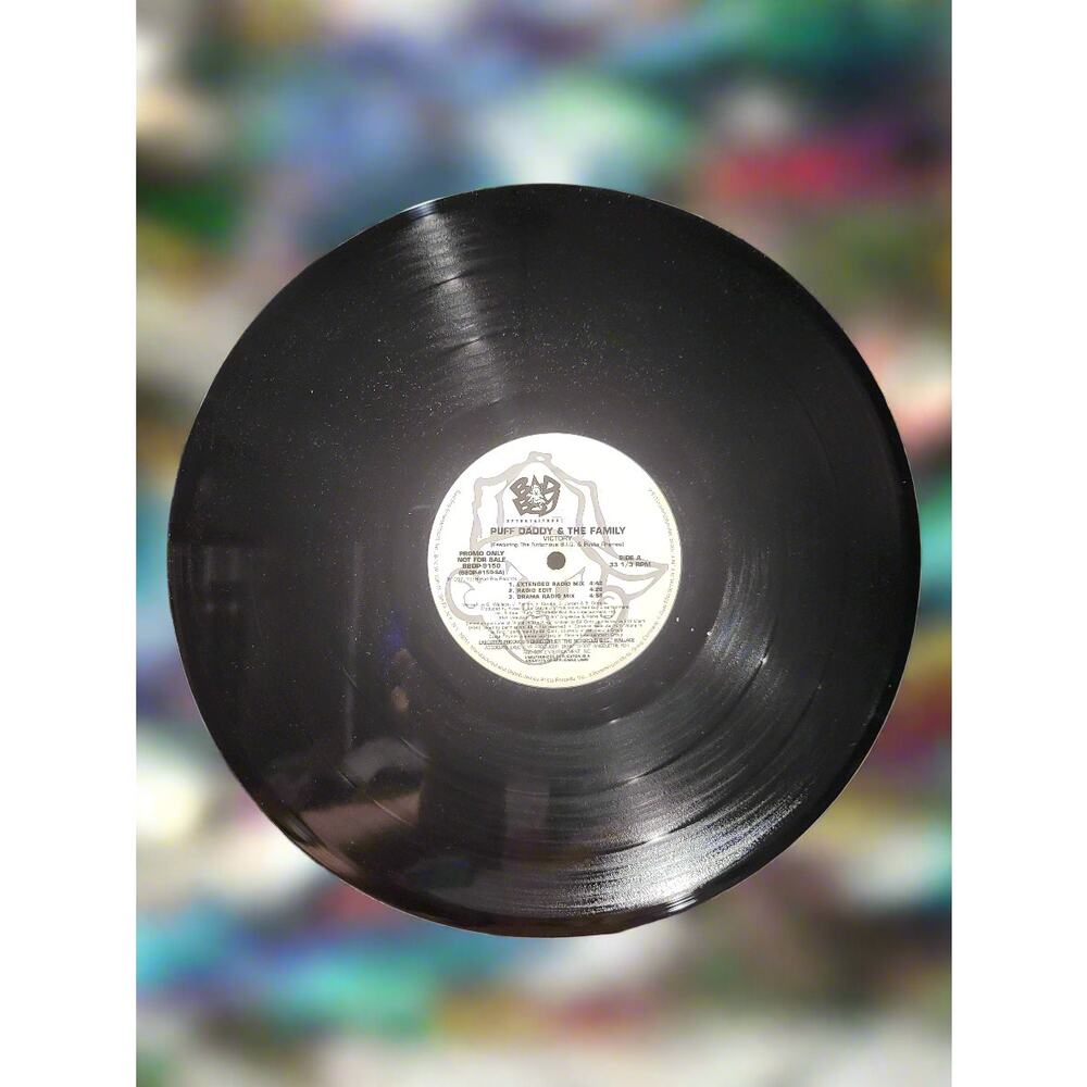 Puff Daddy & The Family Victory Promo 12" Record Notorious BIG Busta Rhymes Rap